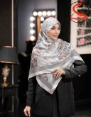 روسری نخی سیا اسکارف طوسی کد C25046