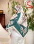 روسری سیا اسکارف سبز کد C25704