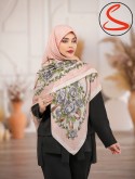 روسری سیا اسکارف گلدار گلبهی کد C25753