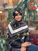 روسری نخی یونیک مشکی کد C25872