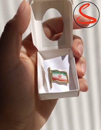 بج سینه طرح پرچم ایران کد C25991