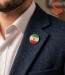 بج سینه طرح پرچم ایران گرد کد C25998