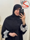 روسری لمه مشکی کد C26250