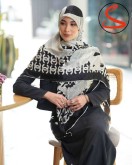روسری ابریشمی مشکی کد C26467