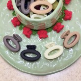 گل سر طرح بیضی بسته 4 عددی کد C24003