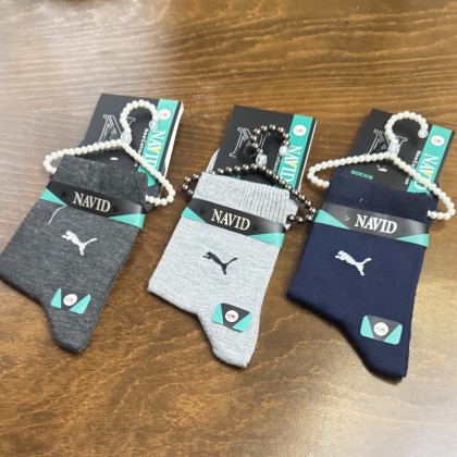 جوراب مردانه navid نیم ساق بسته 3 عددی پک 3 کد S24059
