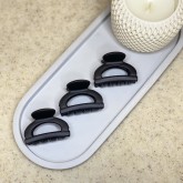 گل سر مشکی بیضی بسته 3 عددی کد C24227