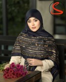 روسری سیا اسکارف پاییزه سرمه ای کد C24843